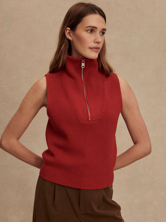 Amina Half Zip Knit
