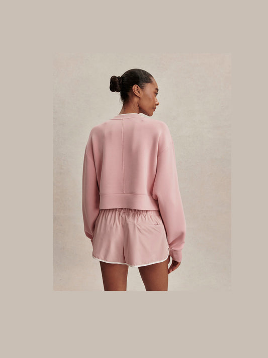 Tasmin Cropped Sweater - zephyr mauve