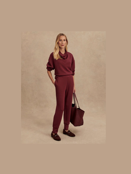 The Slim Cuff Pant 27.5 - New Maroon