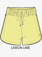 Dream Glow Color Block Short - Lemon Lime