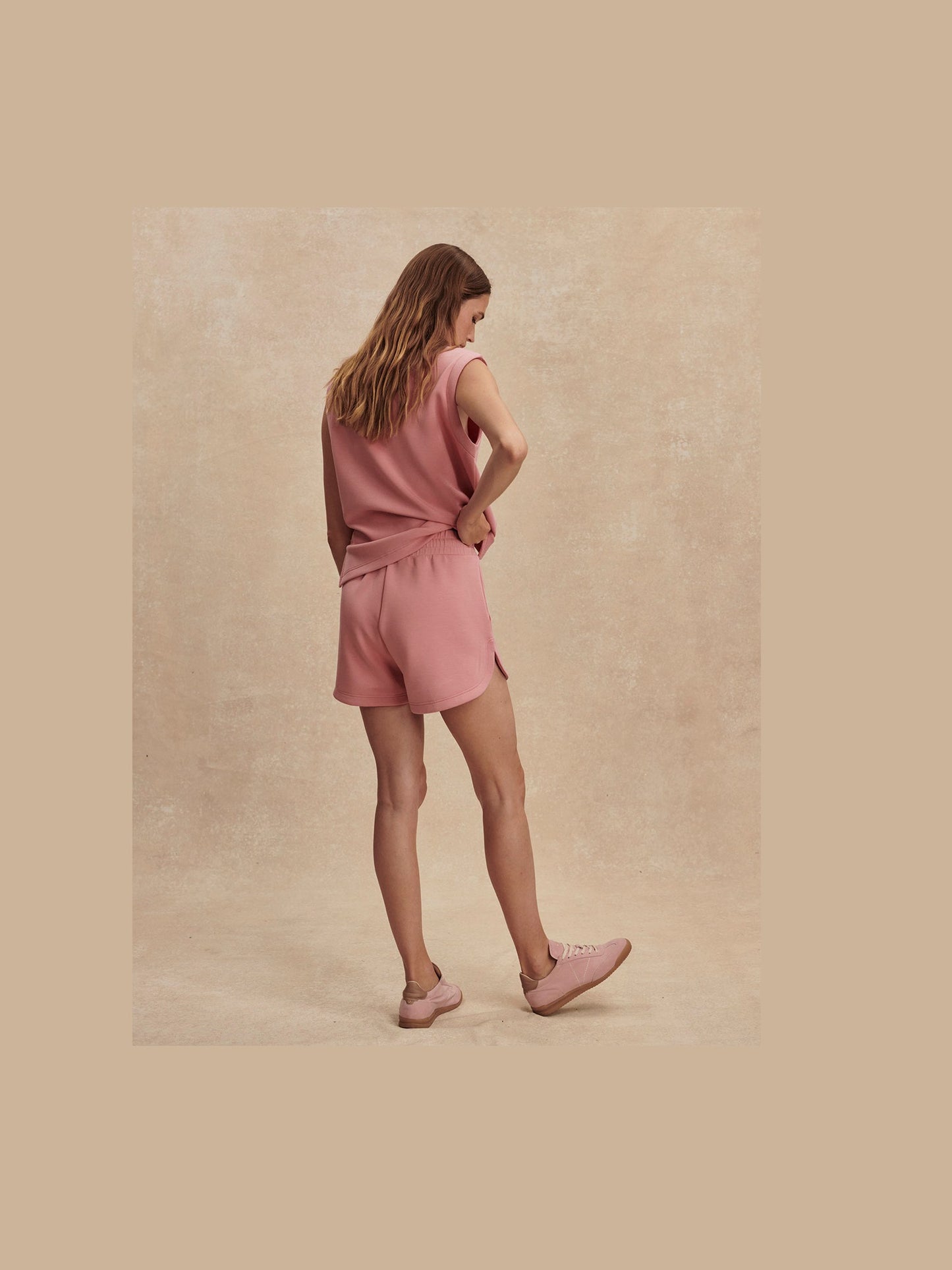 Coulter High Rise Shorts - Brandy Rose