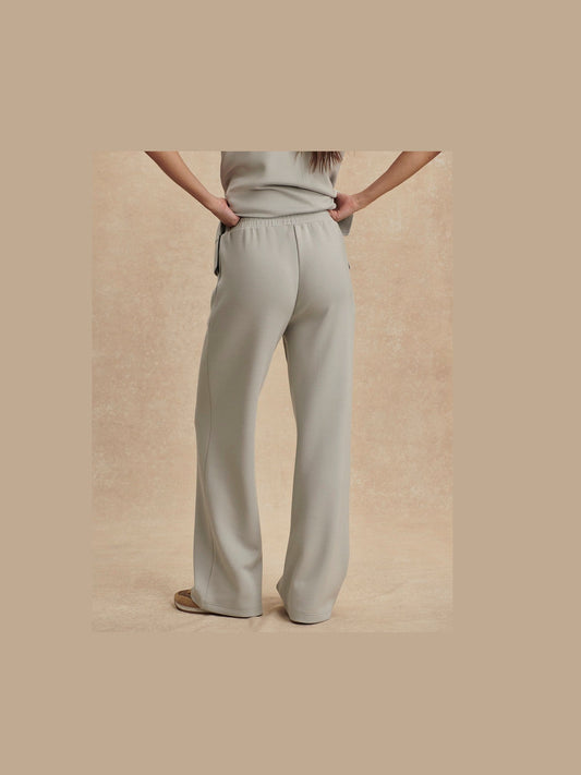 The Wide Leg Pant 30in - Blue Clay
