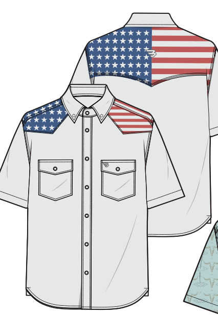 Performance Western Shirt - All American