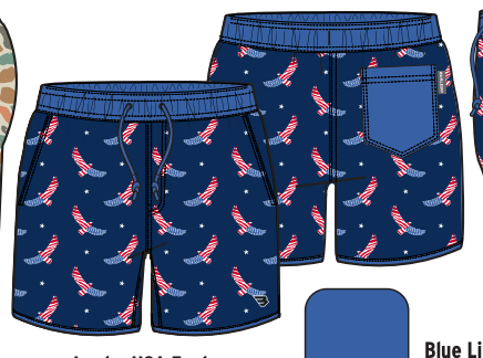 Youth Swim Trunk - Jumbo USA Eagle
