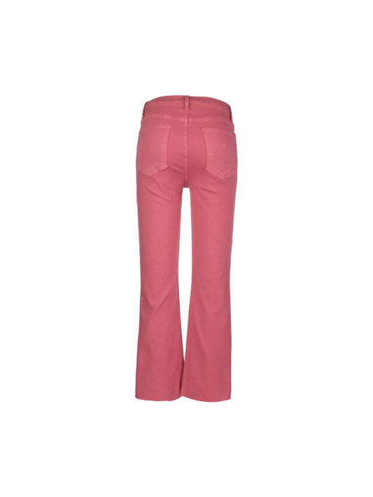 KELSEY HIGH RISE FAB ANKLE FLARE - FLAMINGO