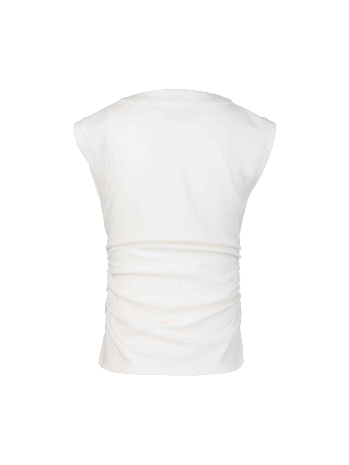RAYNA -BANDED TANK W/ ROUCHING DETAIL