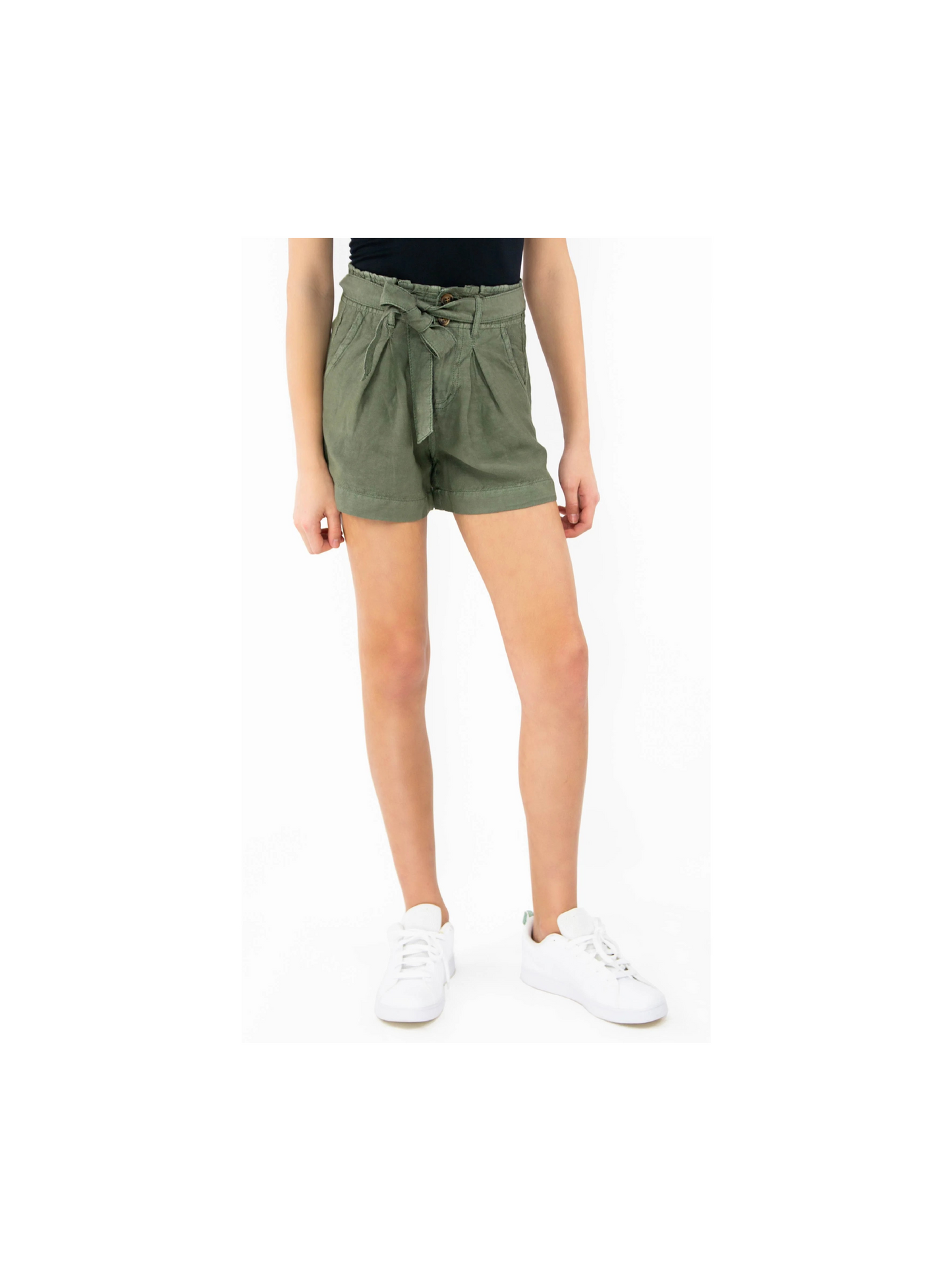 Self Tie Paper Bag Shorts