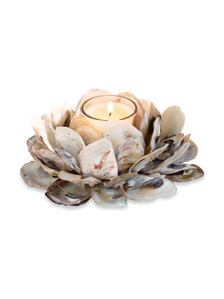 Oyster Shell Votive Holder