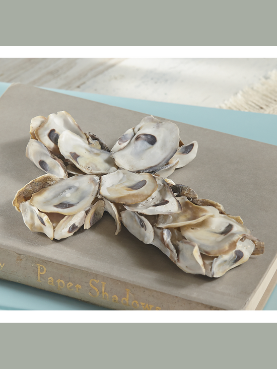 Oyster Shell Small Cross