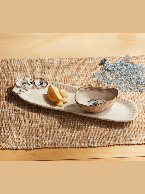 Oyster Tray and Dip Set