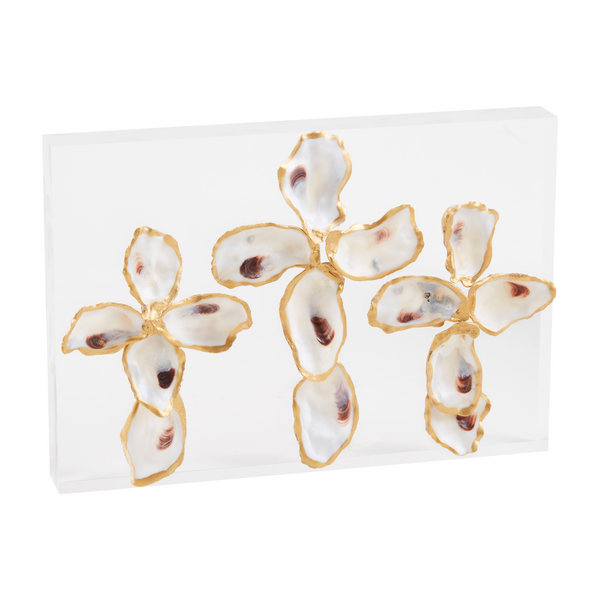 Oyster Crosses Acrylic Plaque