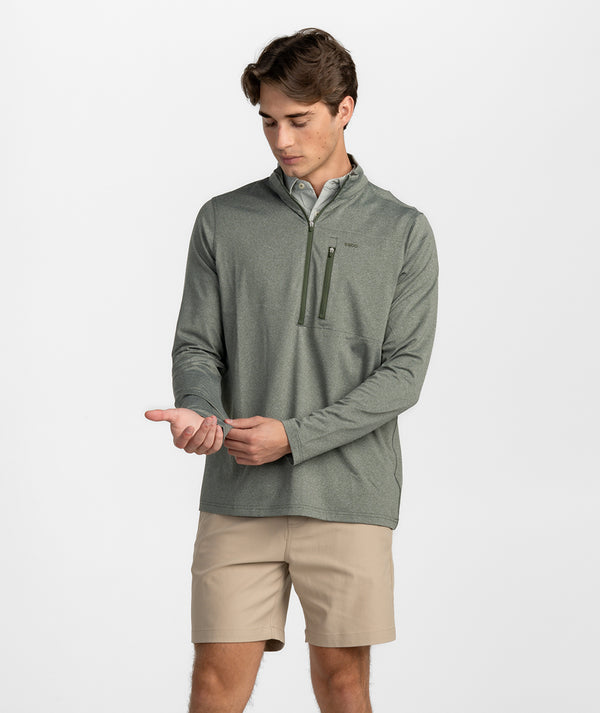 Youth Boys Cart Club Performance Pullover - Thyme