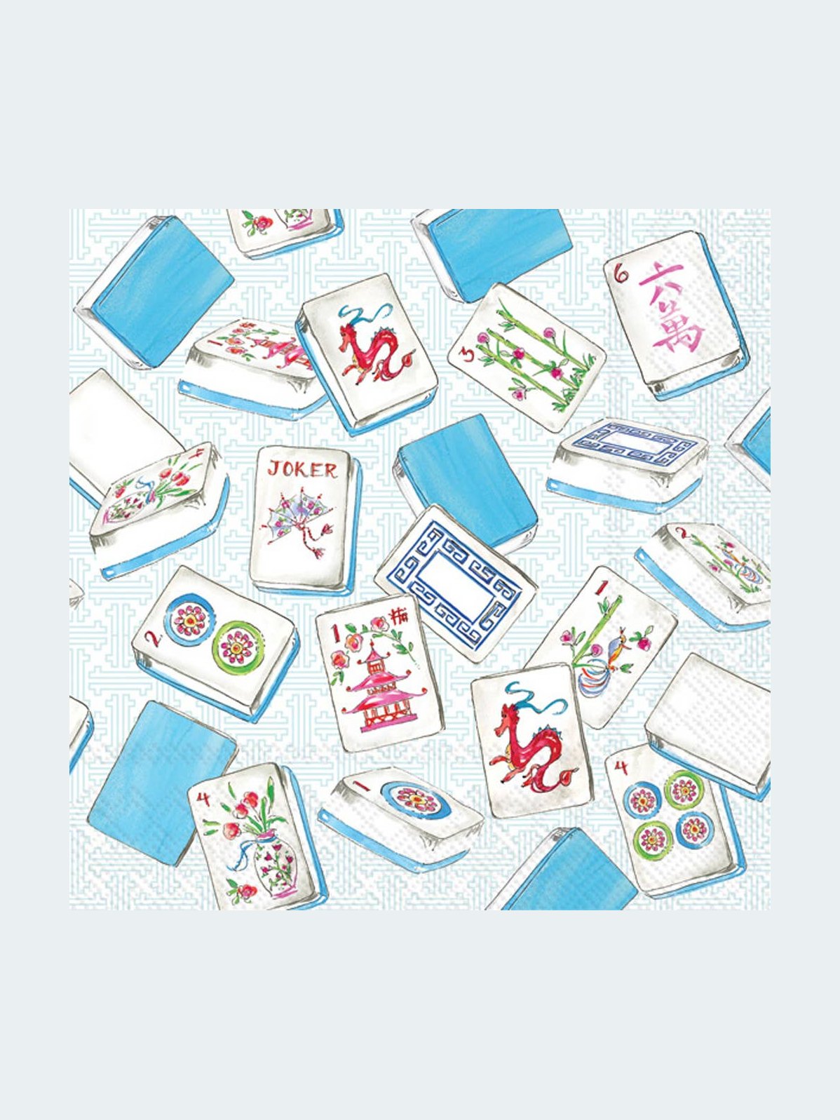 Paper Cocktail Napkins Pack of 20 Rosanne Beck Mahjong