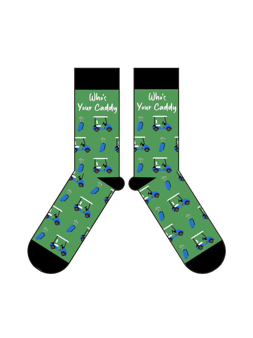 Who's Your Caddy Golf Socks Golf Gift