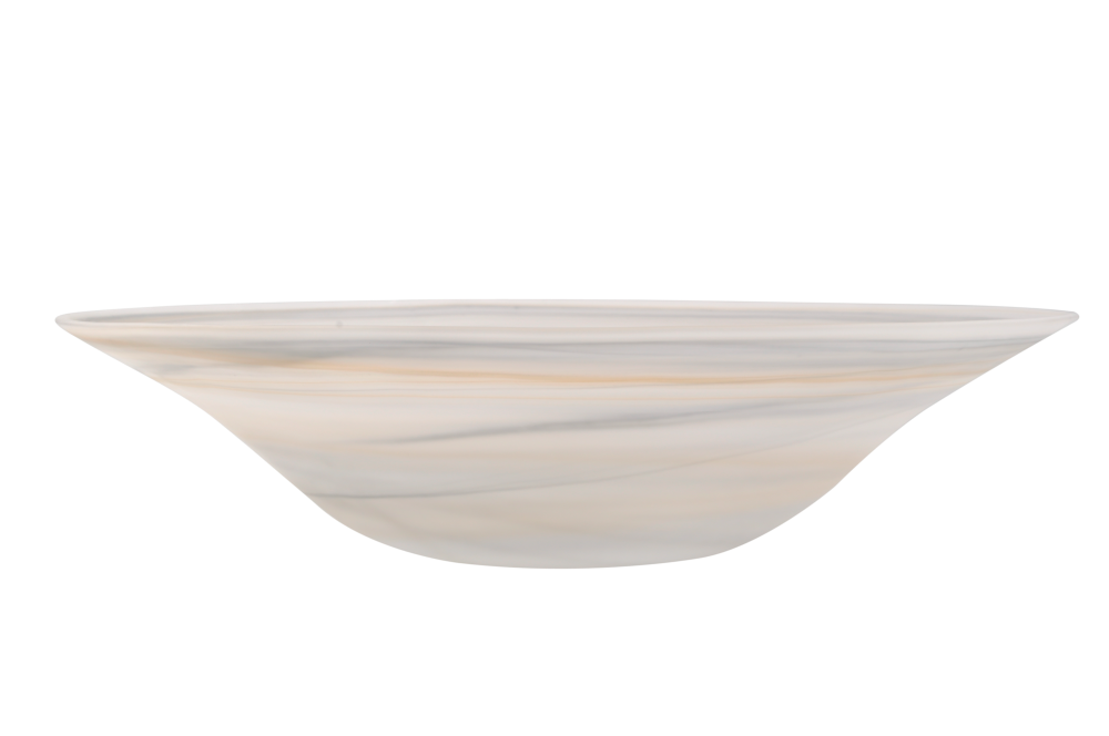 Swirl Lg. Decorative Bowl Matte Finish 19.5" Dia