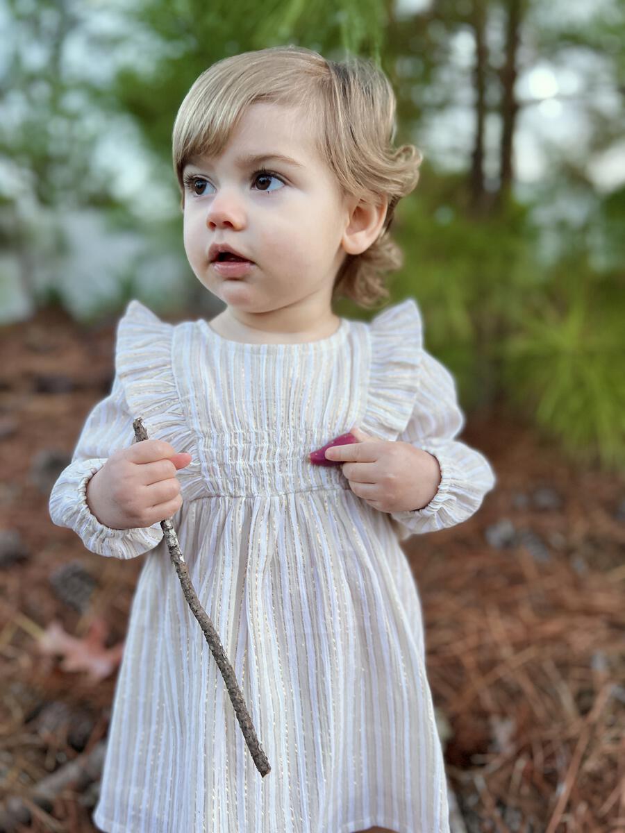 Smocked ruffle dress