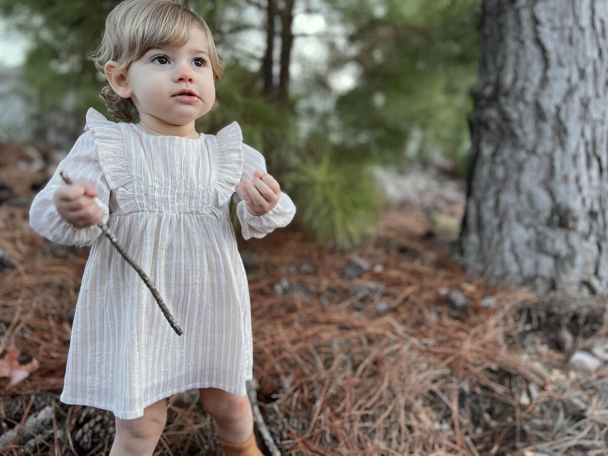 Smocked ruffle dress