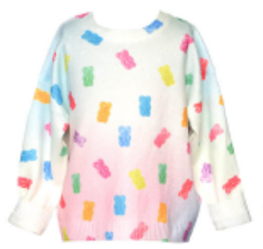 Gummy Bear Print Sweater