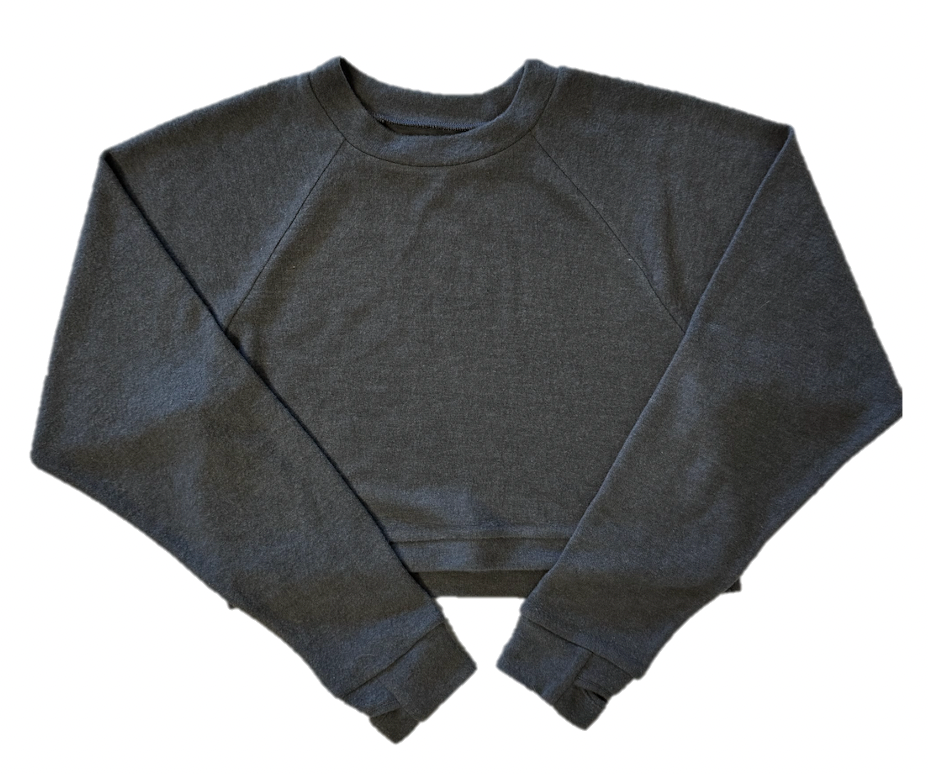 Cuddle Soft Crew Neck High/Low Side Slit