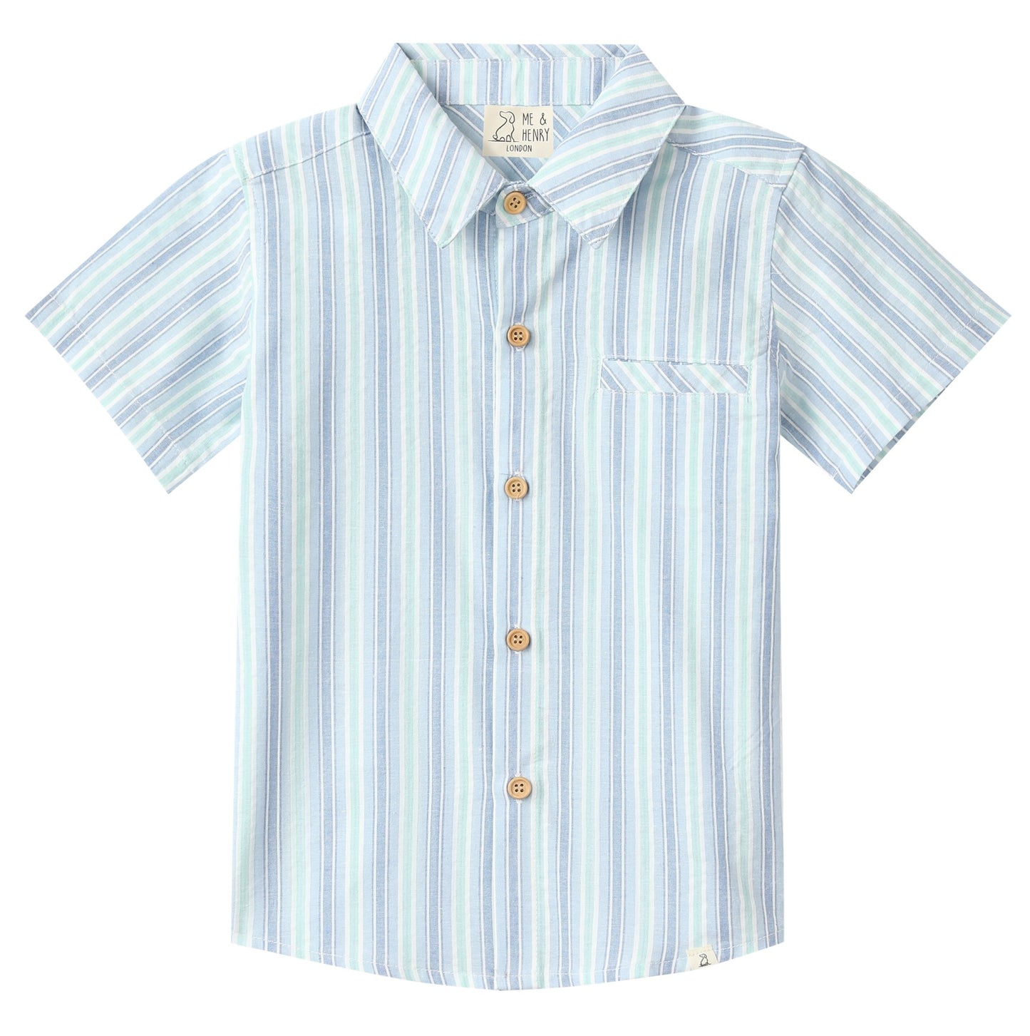 Newport Woven Striped Button Down