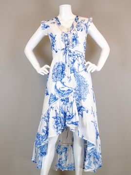 Nina High Low Dress - Blue Turquoise