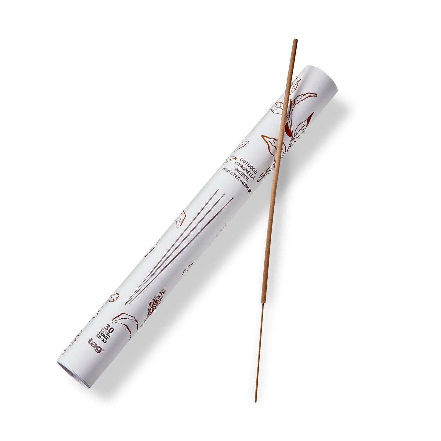 Outdoor Citronella Sticks - White Tea + Ginger