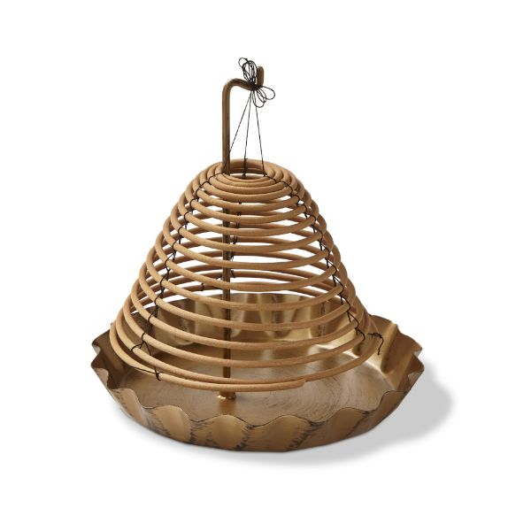 Scallop incense holder - Antique brass