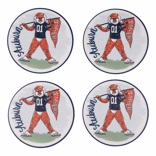 Auburn Mascot Coaster Set/4