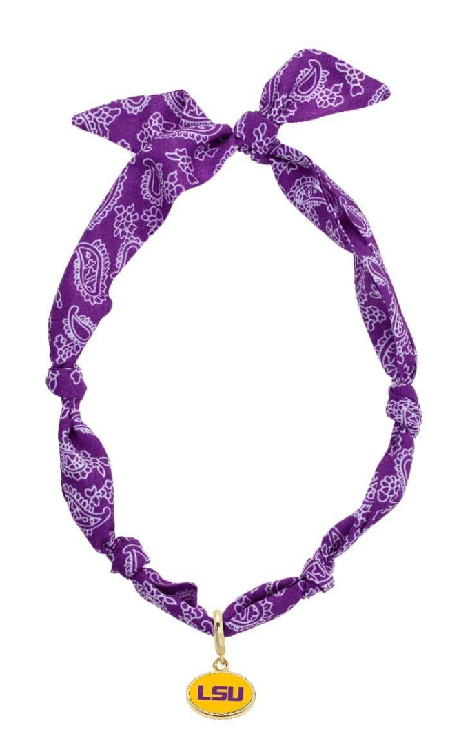 LSU Scarf Necklace