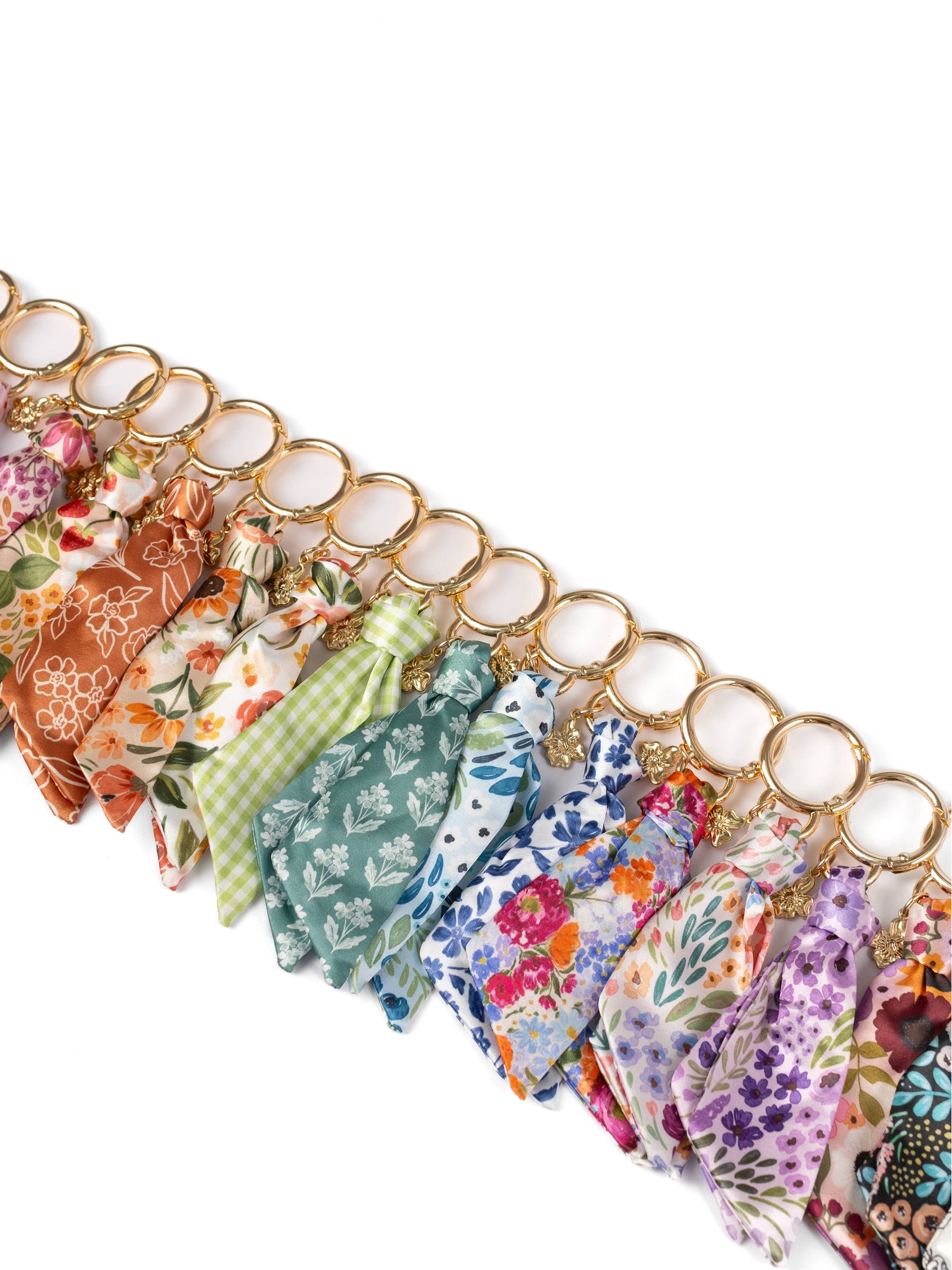 Floral Satin Keychain – Palms