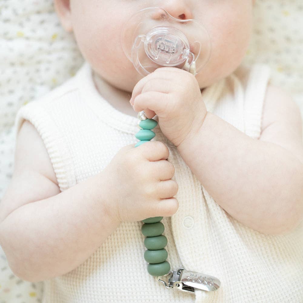 Moss Pacifier Clip