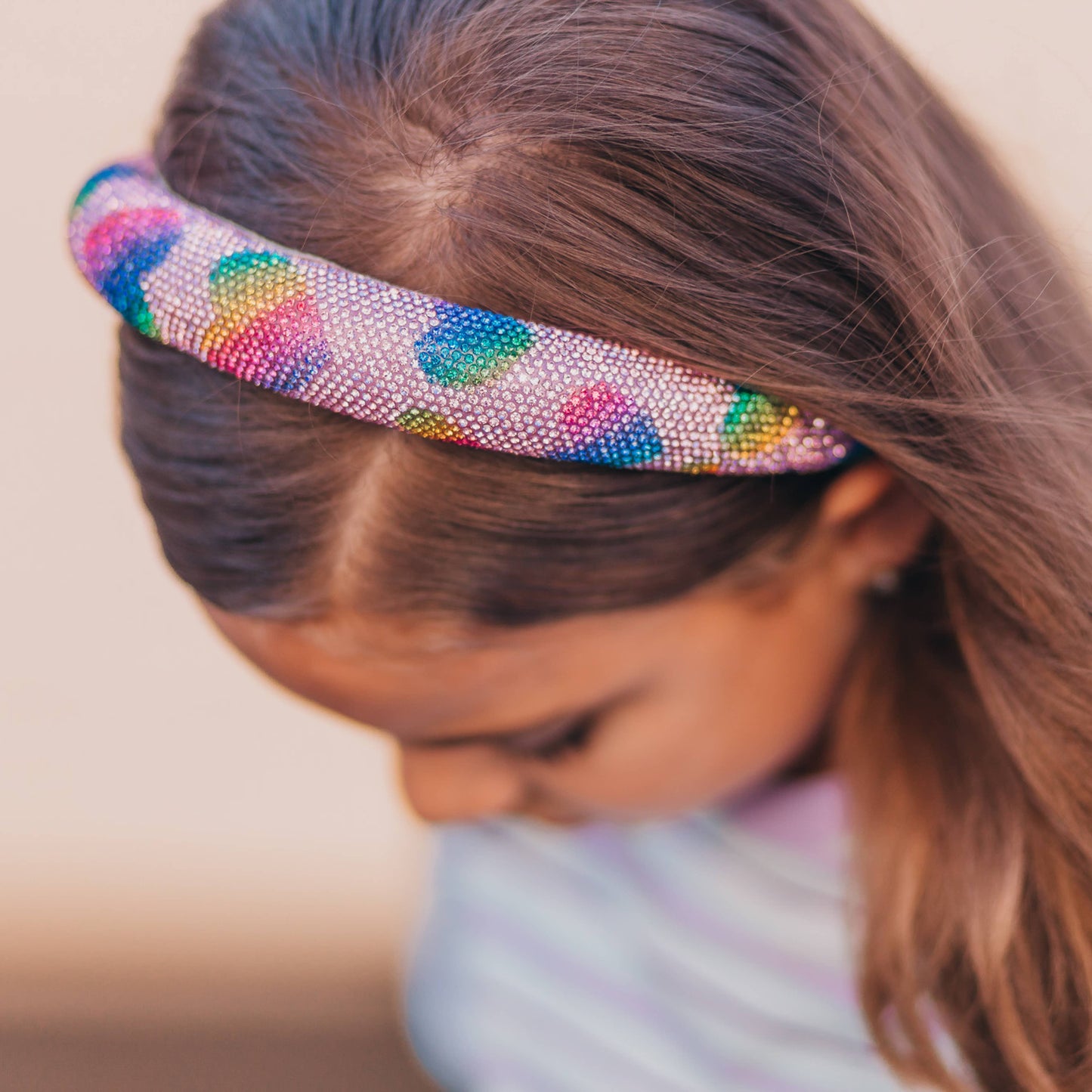 Rhinestone Heart Headband