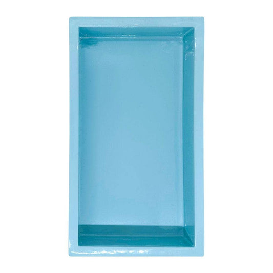 Light Blue Bamboo Guest Towel Holder