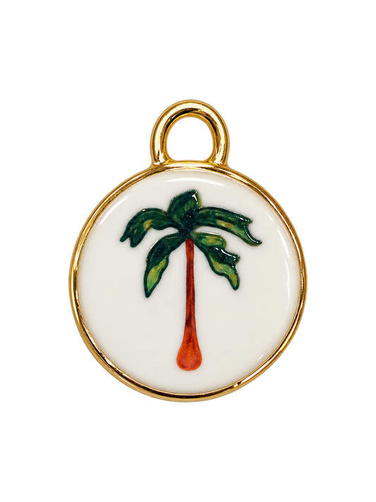 Ceramic Palm Tree Charm
