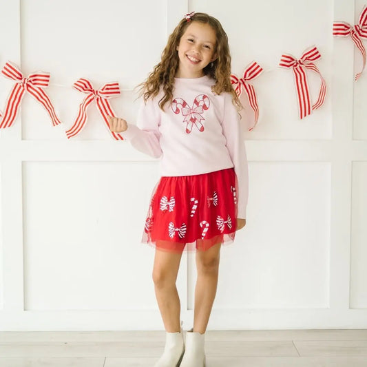 Candy Cane Patch Sweatshirt