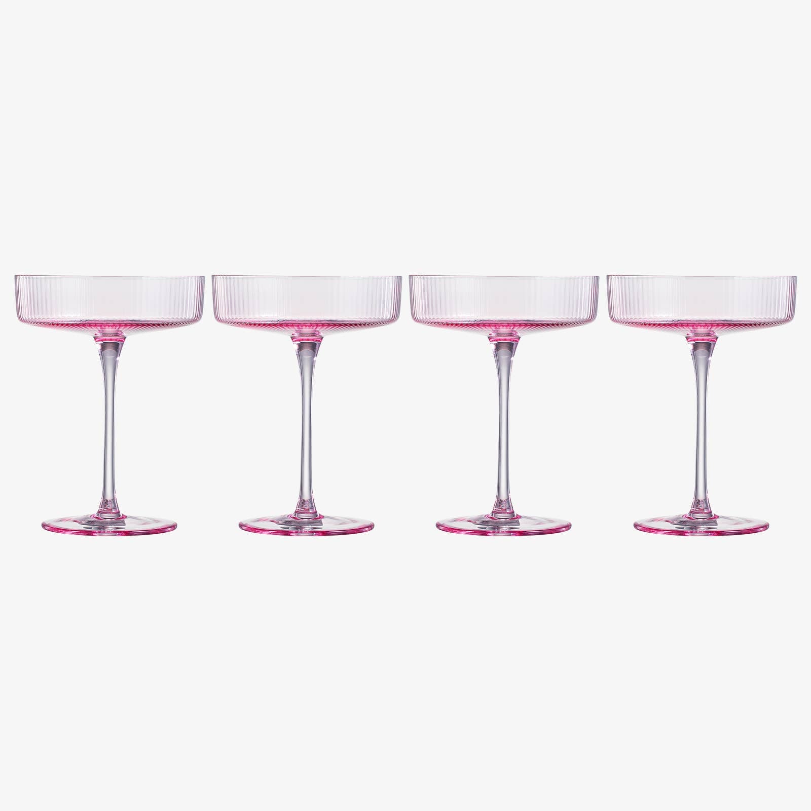 The Wine Savant / Khen Glassware - Ribbed Coupe Cocktail Glasses - Thumbnail 3