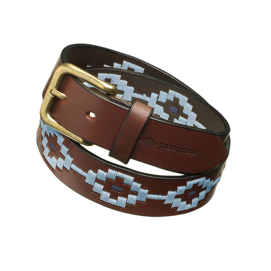 Pampeano hand-stitched leather polo belt - Dinastia