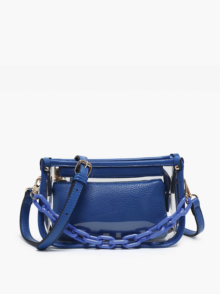 Jessica Stadium Clear Crossbody Bag – Chain Strap | M2226CR