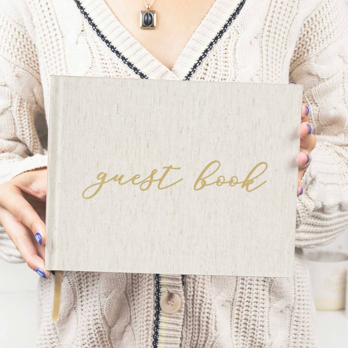 Linen Guest Book