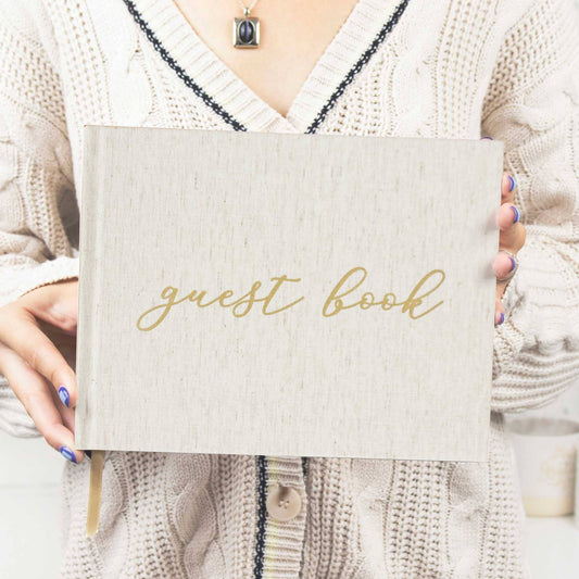 Linen Guest Book