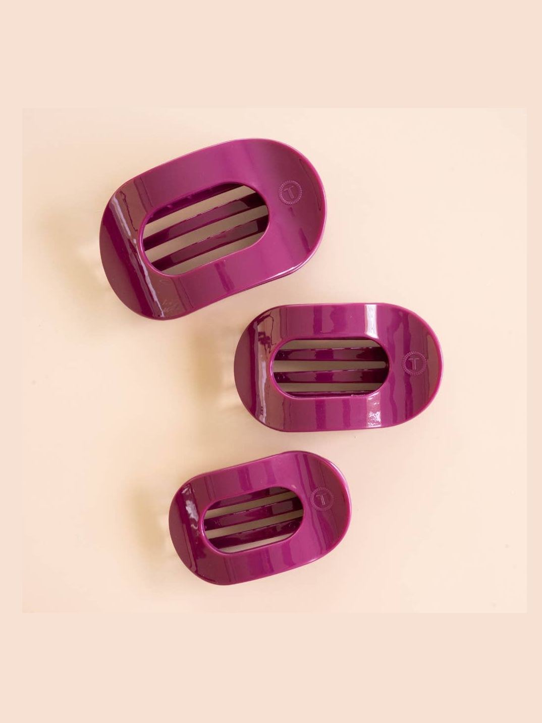 Mulberry Large Flat Round Hair Clip