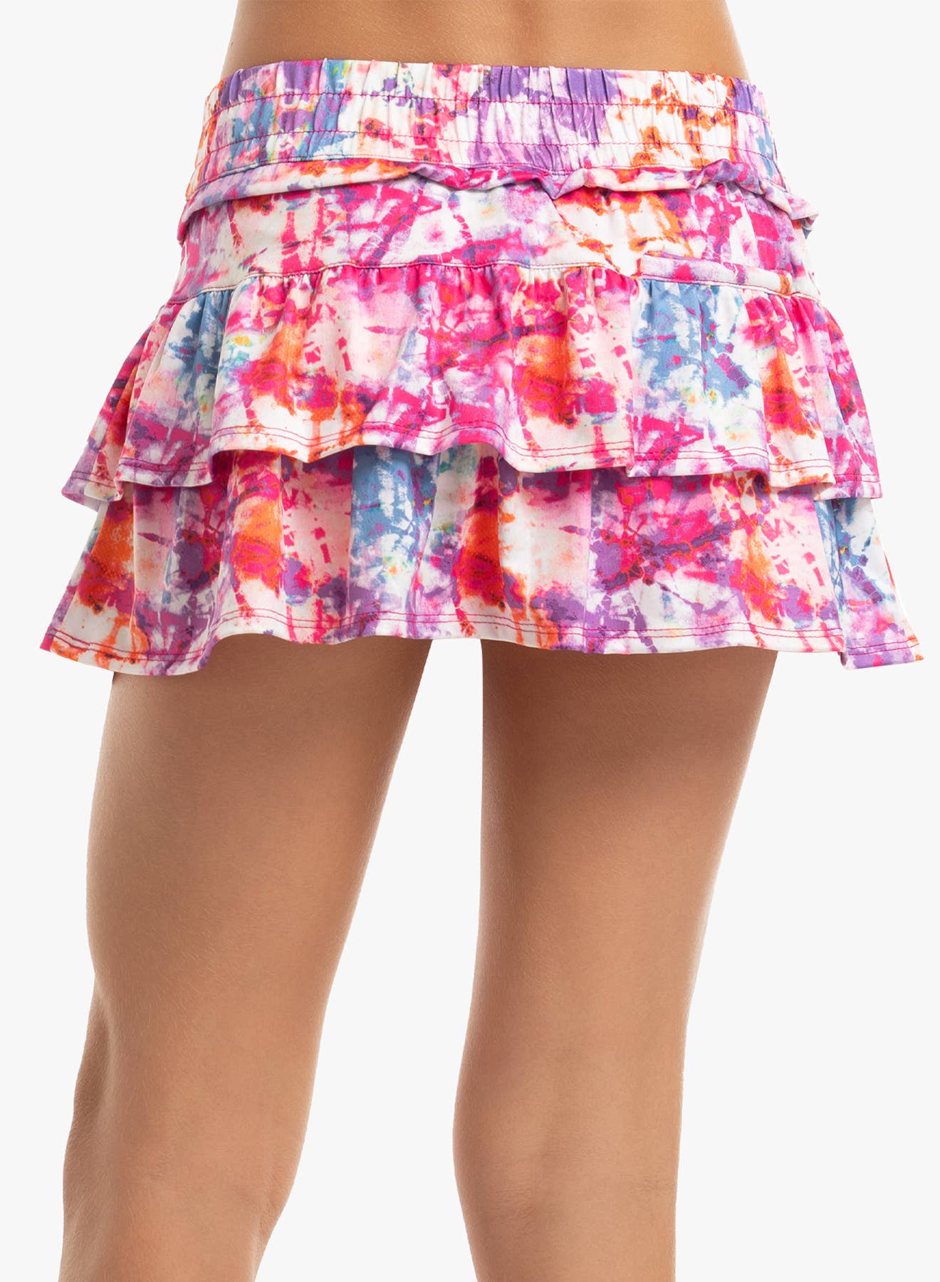 Girls' Double Tier Print Skirt W/Pocket