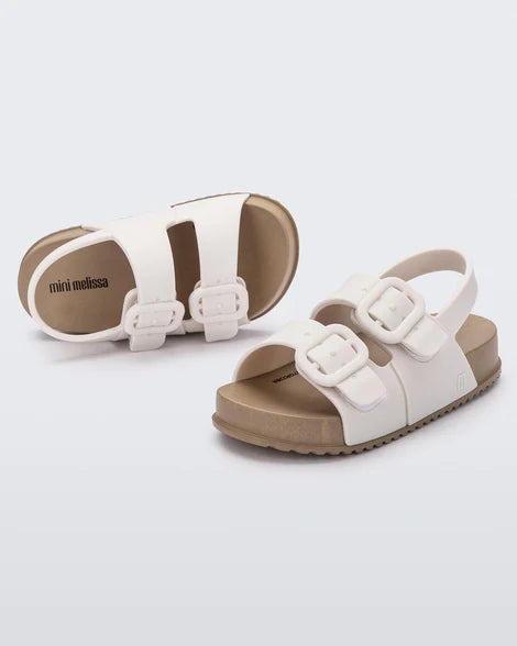 Cozy Baby Sandal - Brown / White