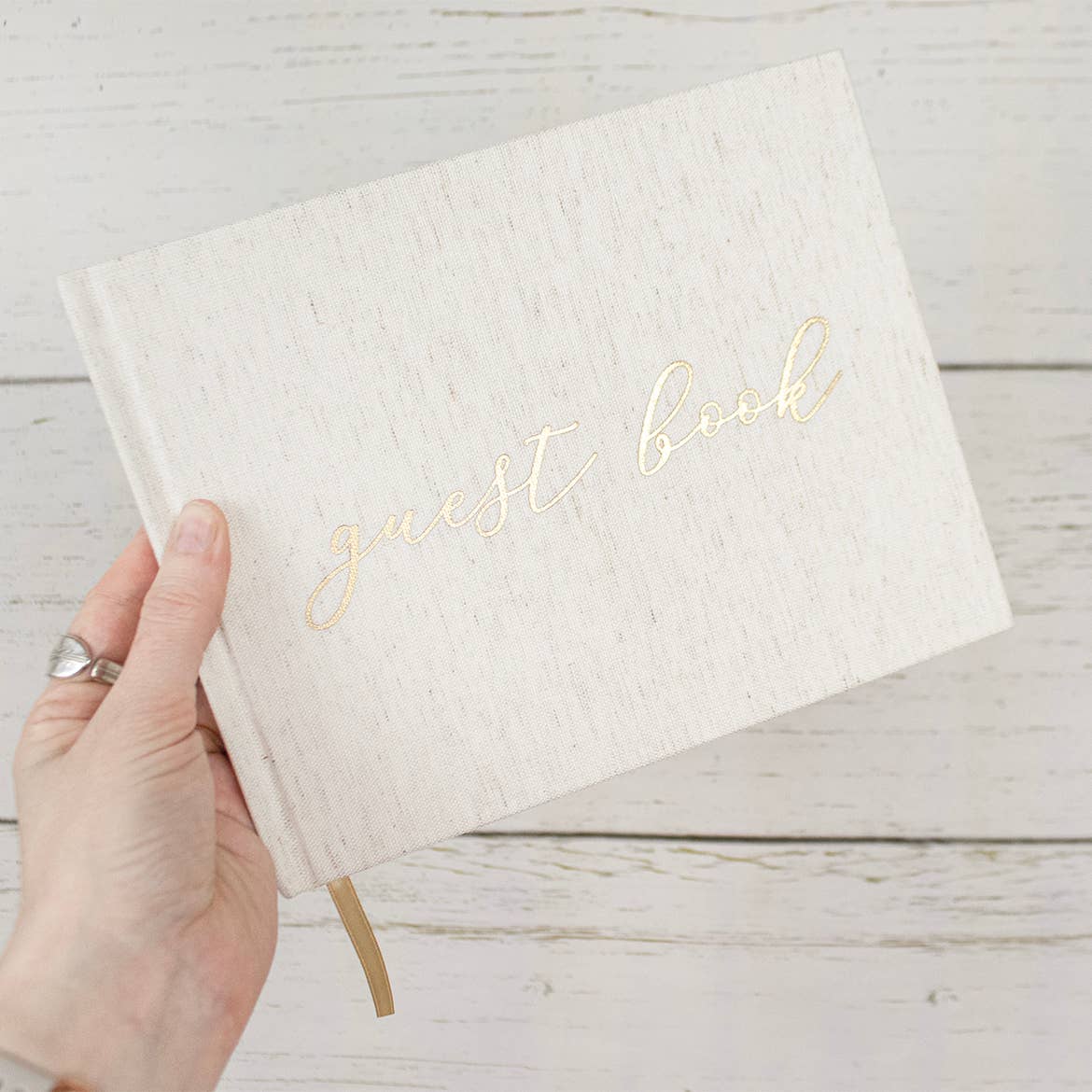 Linen Guest Book