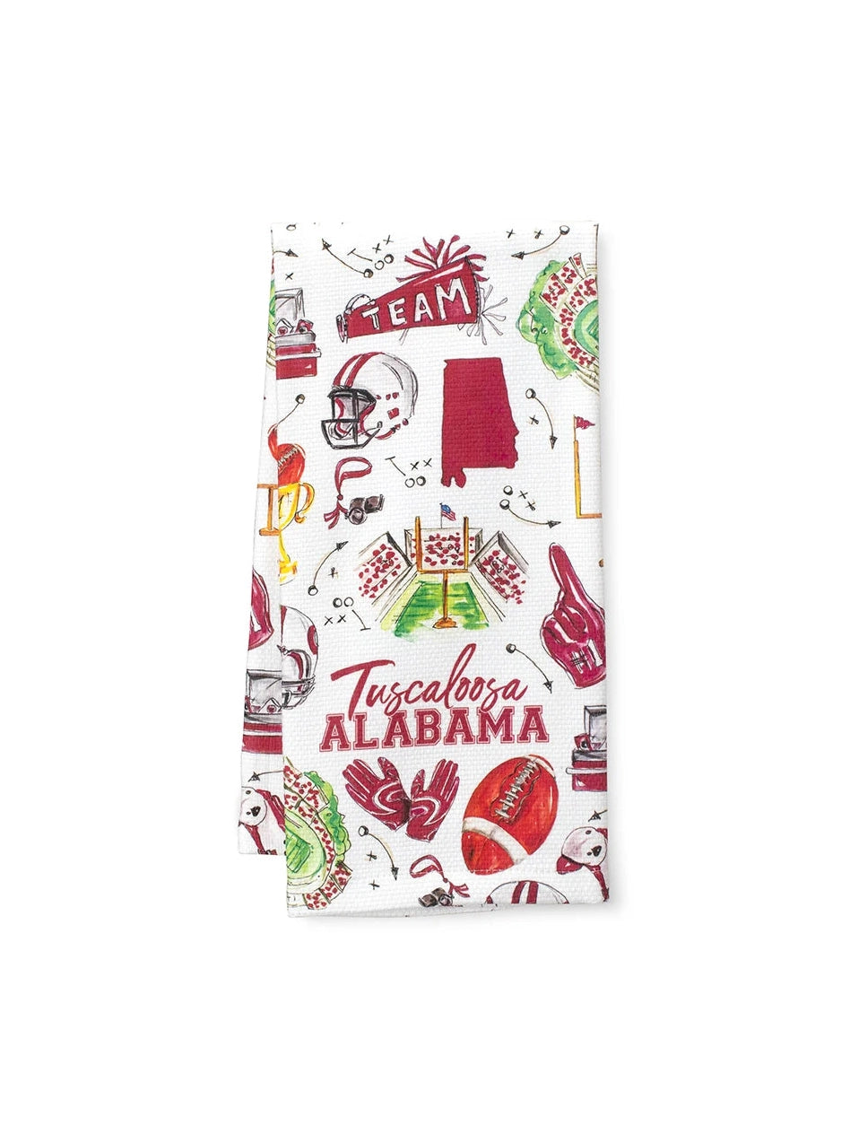 Tailgates in Tuscaloosa Tea Towel