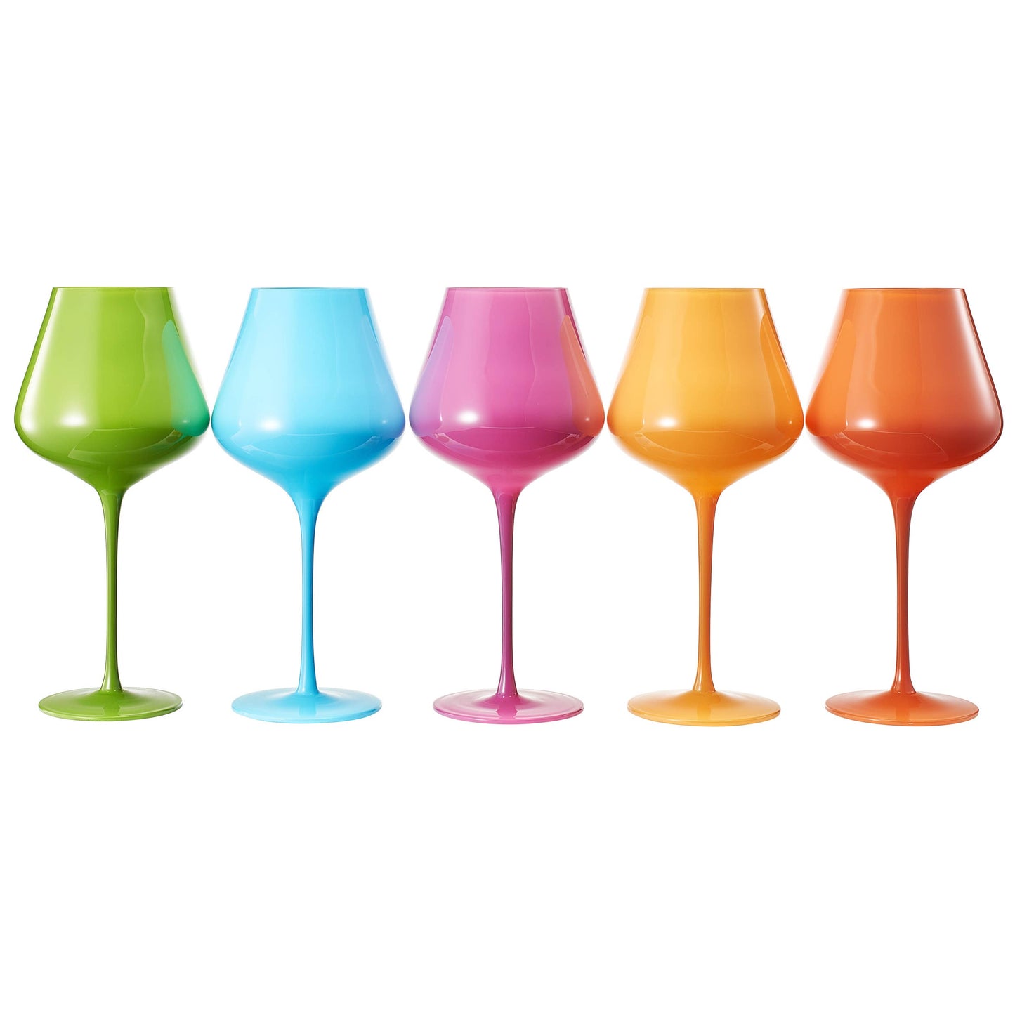 Colors of South Beach, Miami, City Wine Glass | 5 Set, 20 OZ