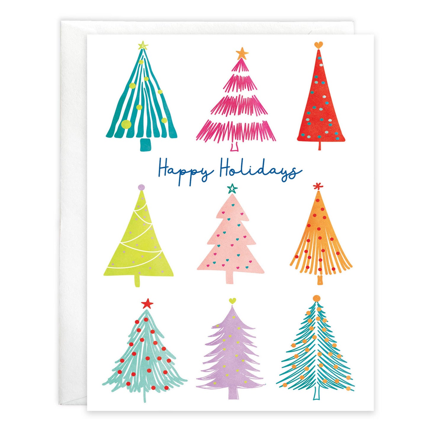 Christmas Card - Festive Trees