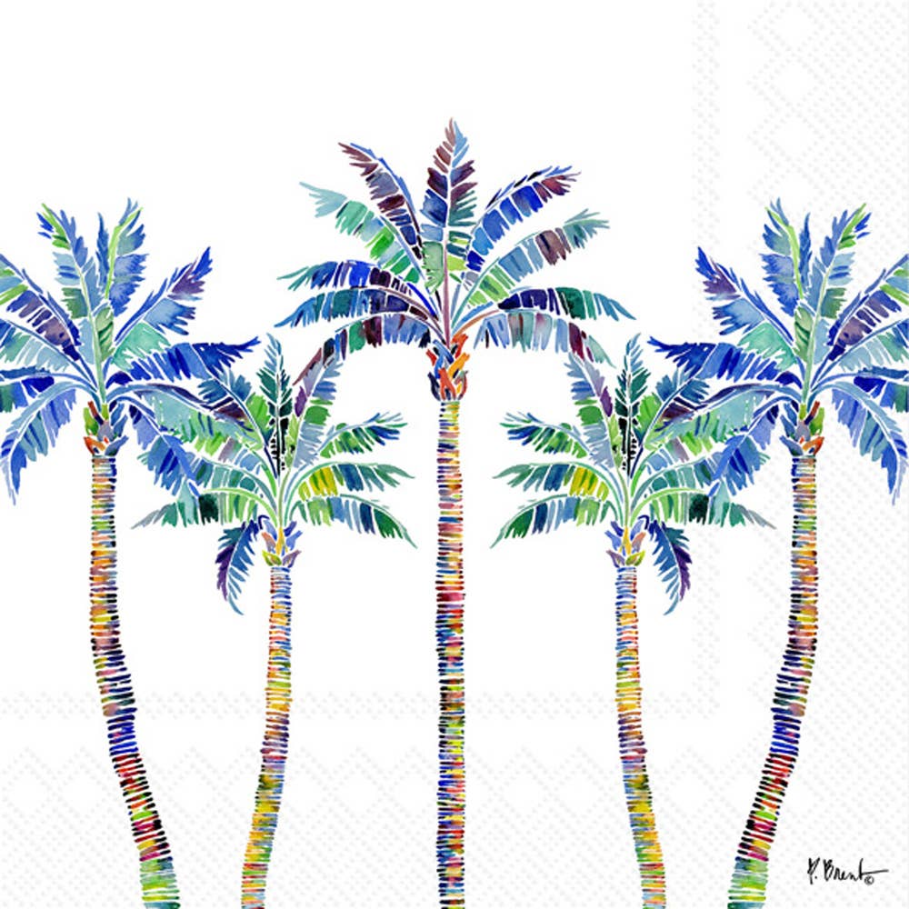 Tahiti Palm Cocktail Napkin - Thumbnail 2