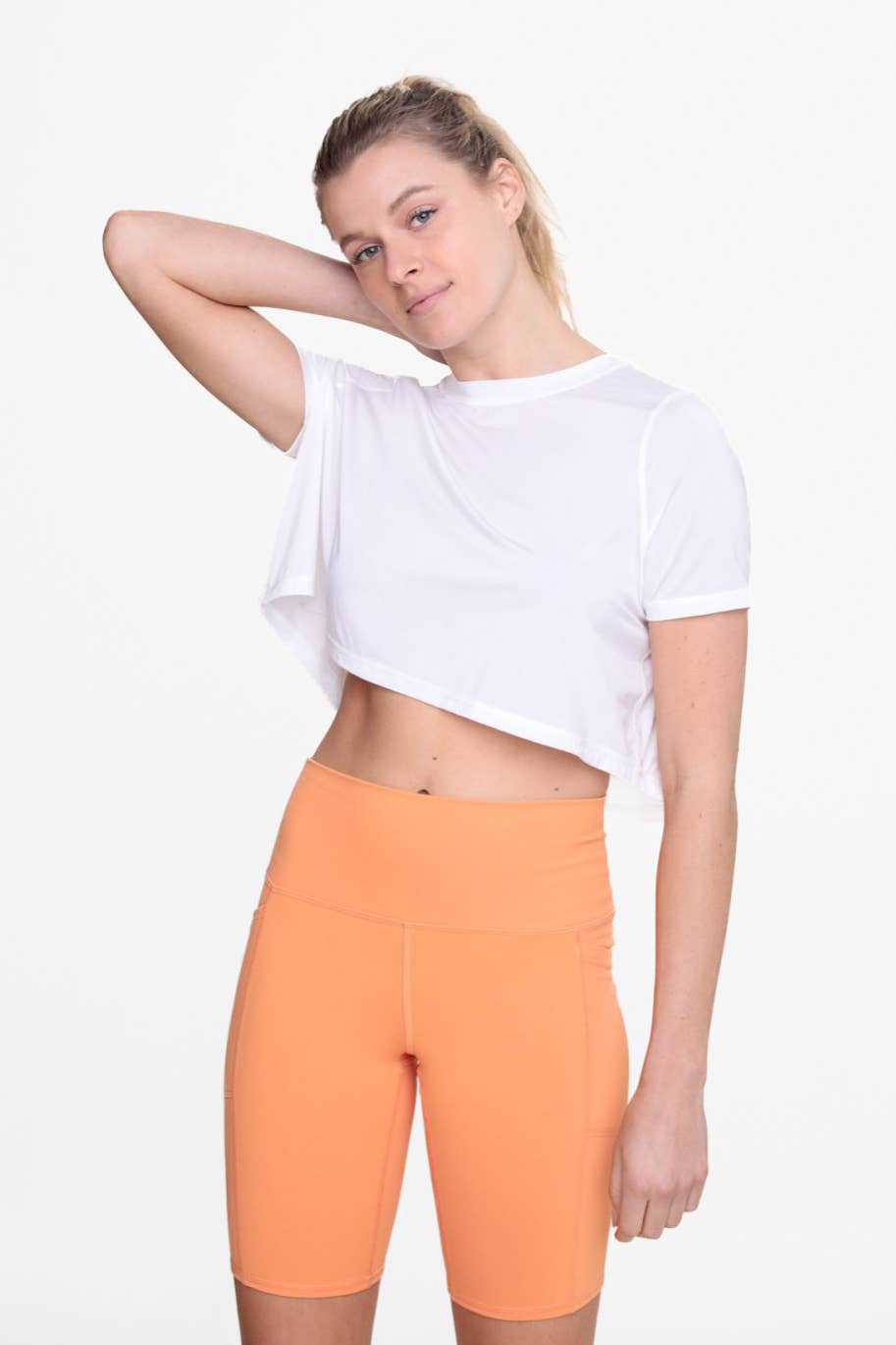 Active Short Sleeve with Cut-Out - Stylish Workout Top