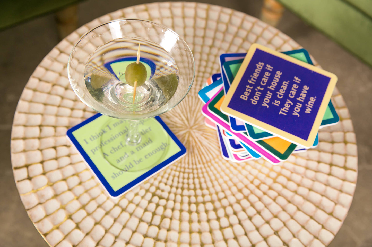 COASTER Nervous | Funny Party Gift | Home Bar Decor